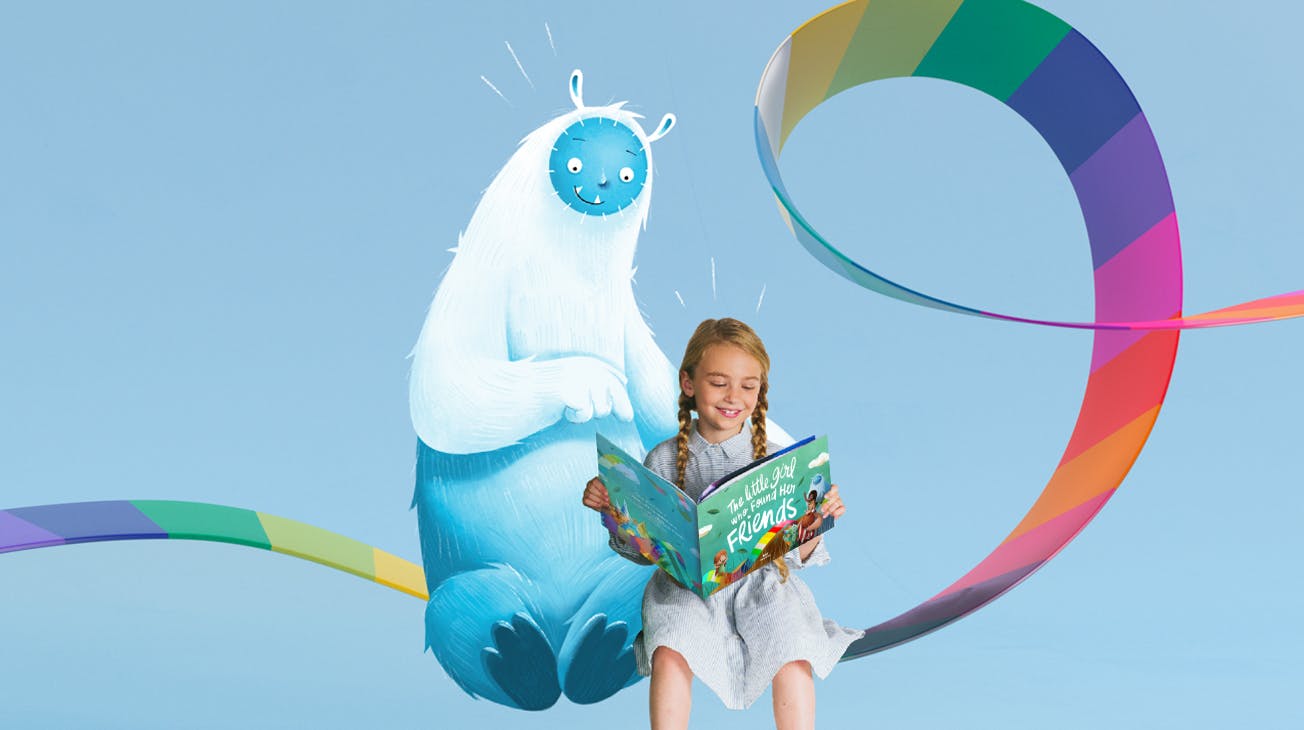 Found My Friends: girl and Yeti