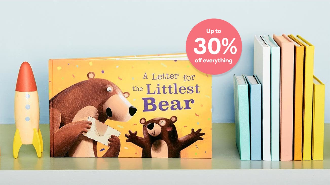 Up to 30% off personalized books