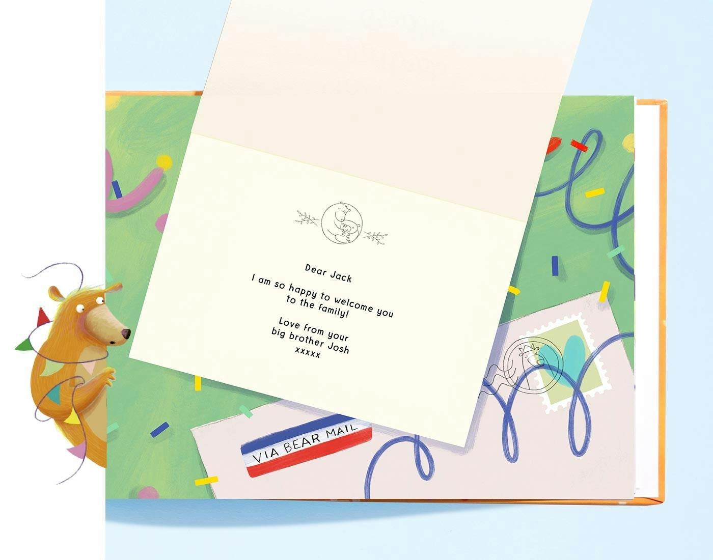 The Littlest Bear - Product Description of the personalised dedication