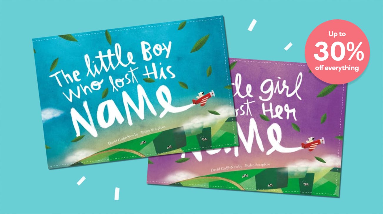 Up to 30% off personalized books