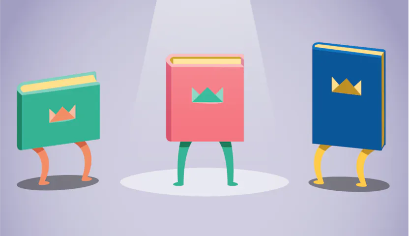 A range of different books illustration
How it works