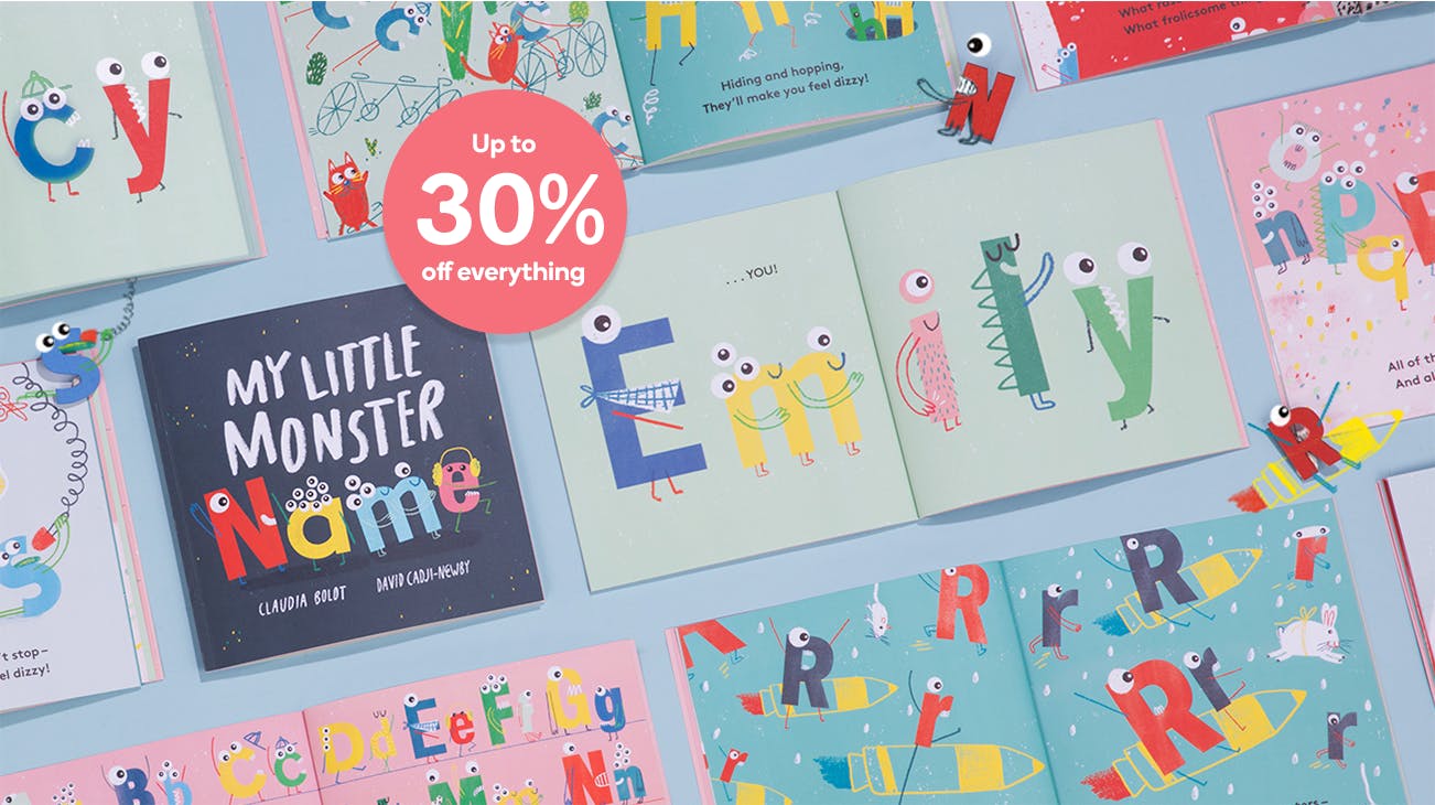 Up to 30% off personalized books
