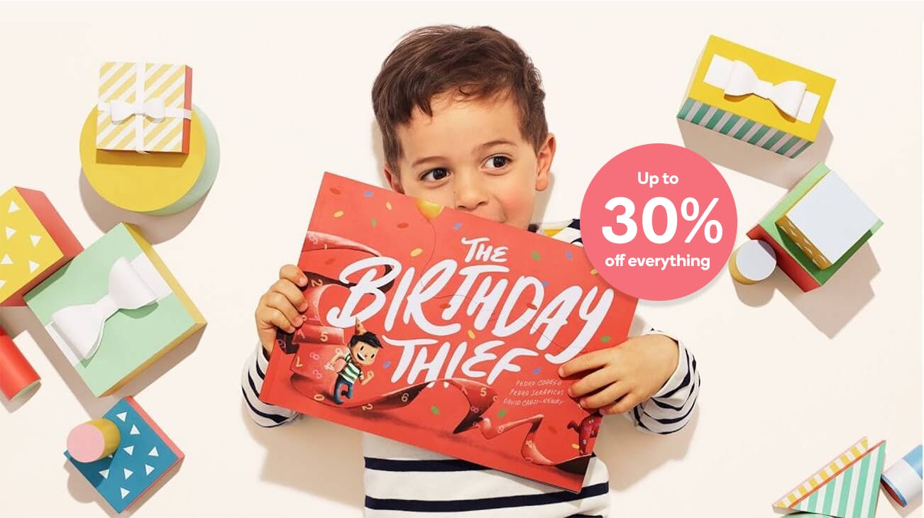 Up to 30% off personalized books