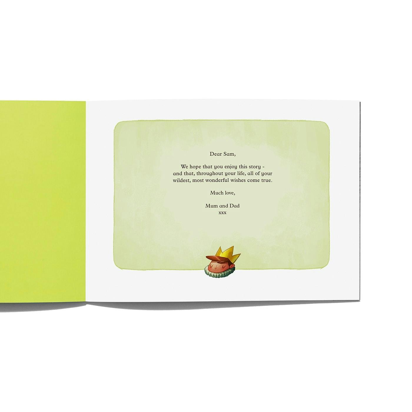 Kingdom of You - Product Specification of the dedication written by you for them