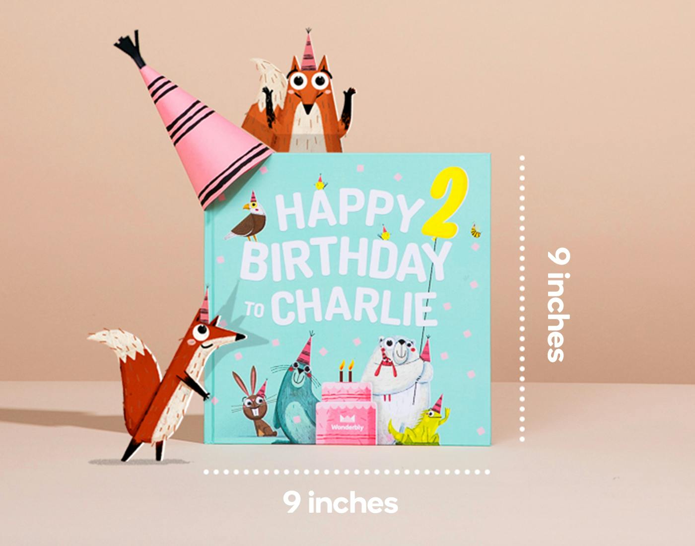 Happy birthday - Mint Green dimensions US
